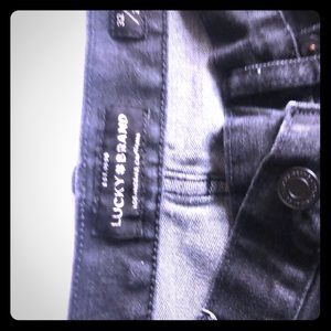 Lucky brand dark jeans.